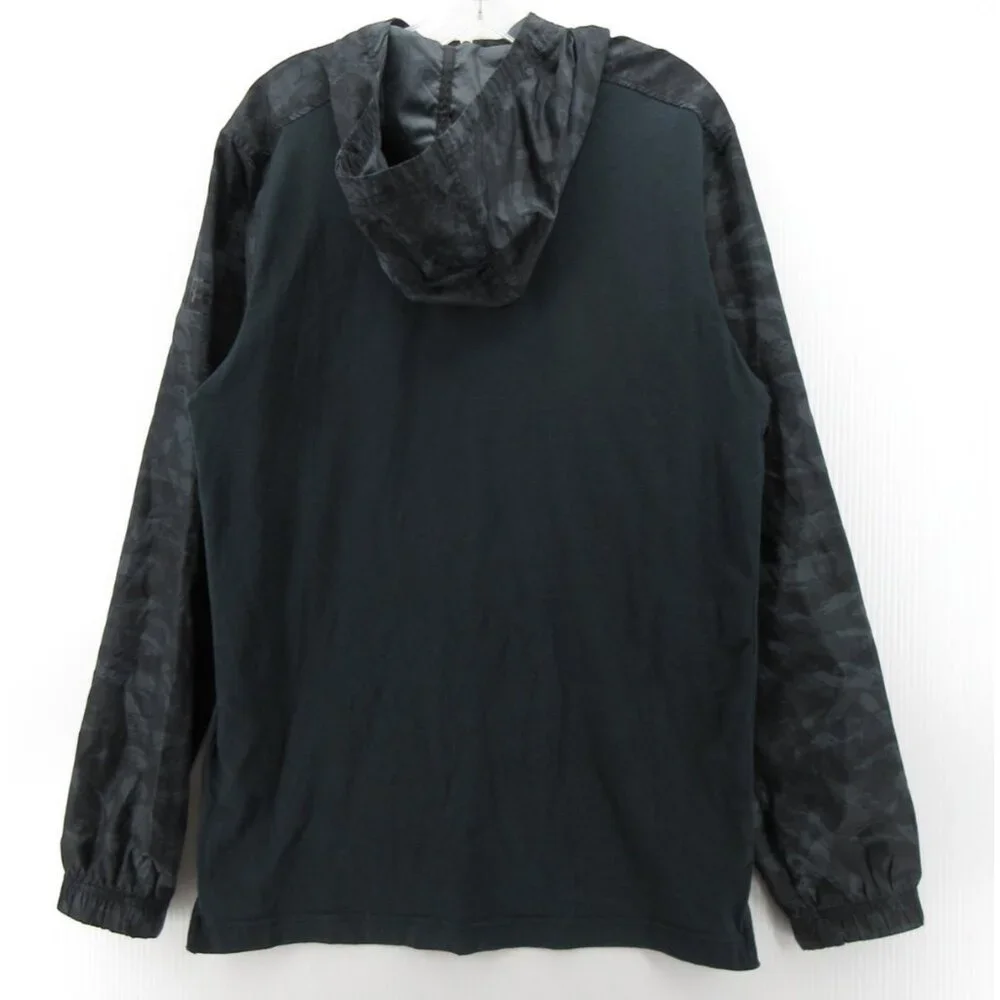Under Armour Jacket Medium Sportstyle Wind Anorak 1/4 Zip Camo Fiited *